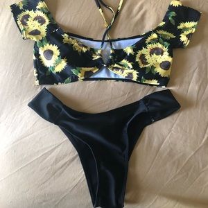 Shein Sunflower Bikini Brand New